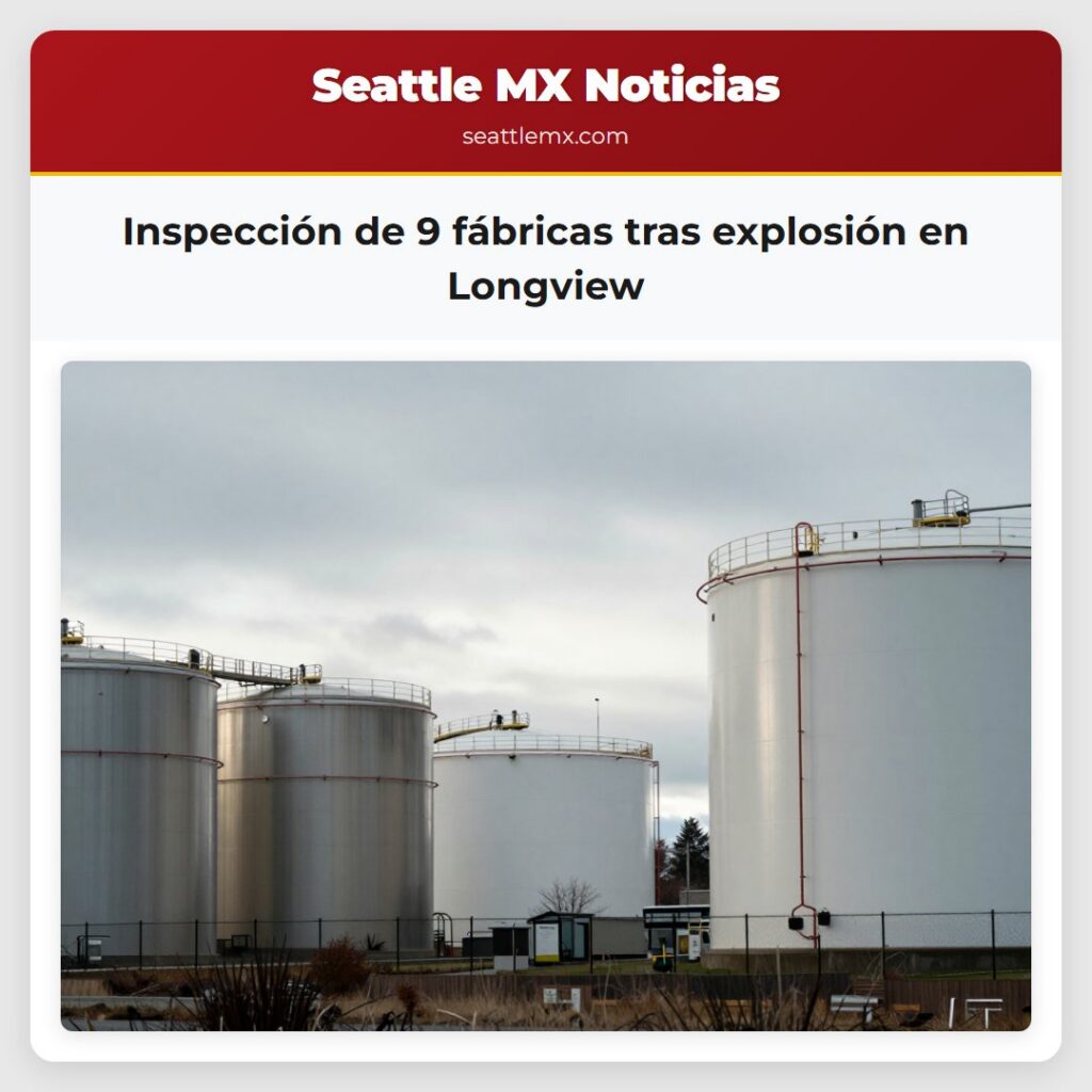 Inspección de 9 fábricas tras explosión en