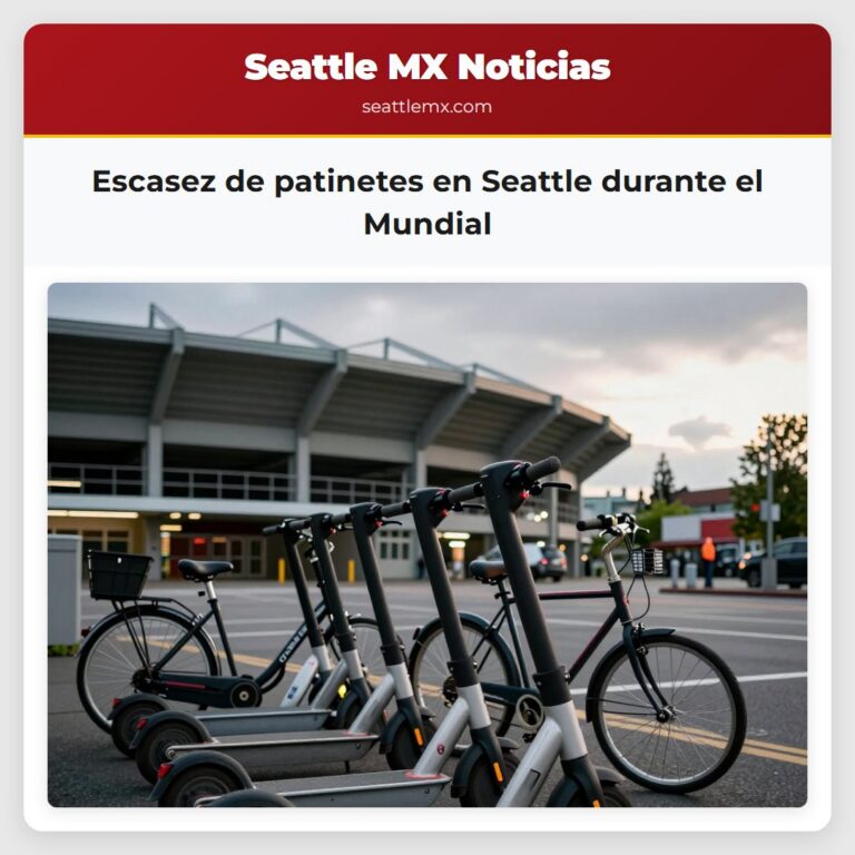 Escasez de patinetes en Seattle durante el Mundial