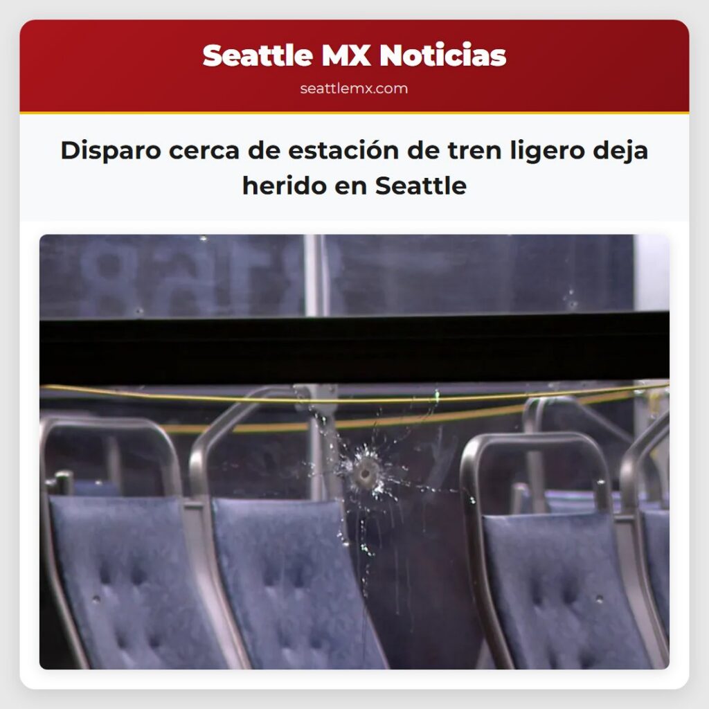 Disparo cerca de estación de tren ligero deja