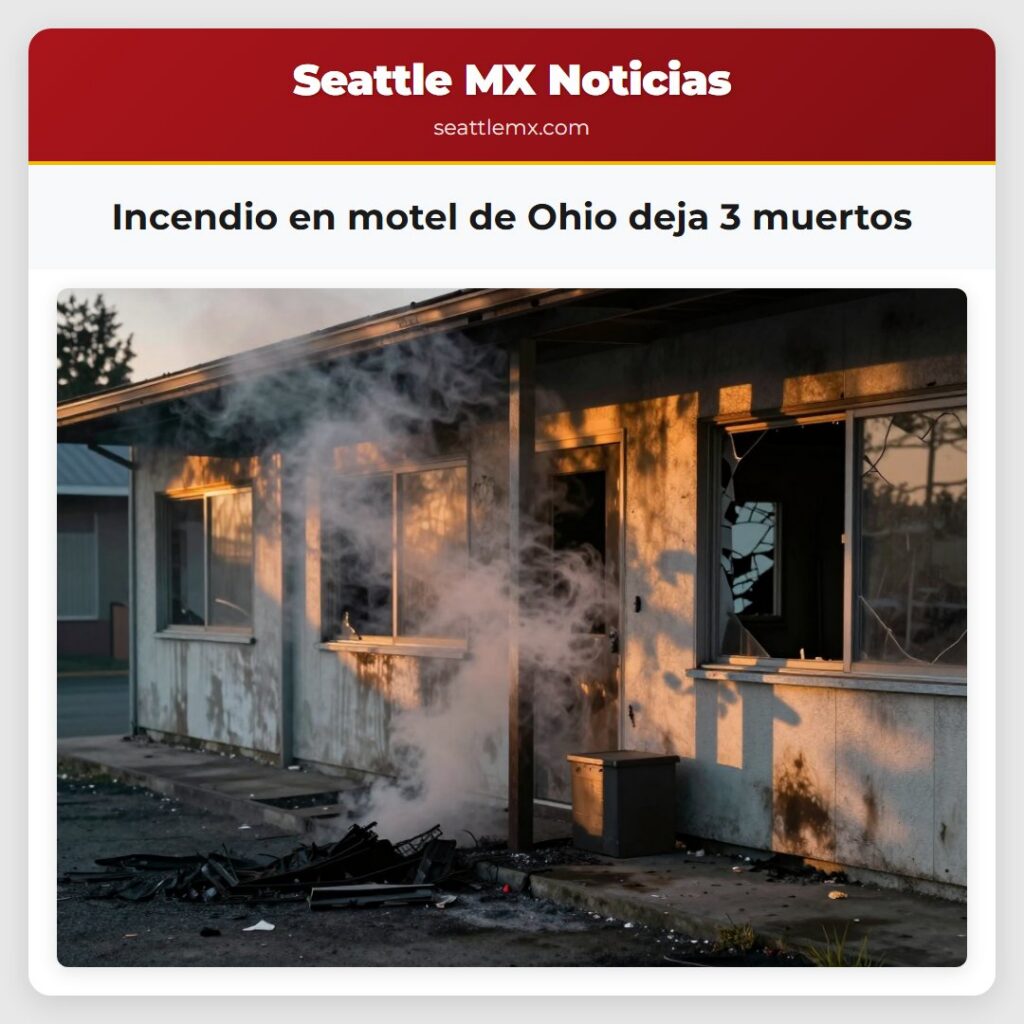 Incendio en motel de Ohio deja 3 muertos