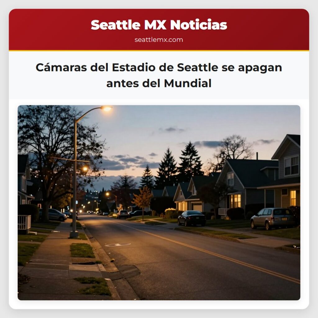 Cámaras del Estadio de Seattle se apagan antes