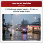 Policía busca sospechoso tras tiroteo en distrito universitario