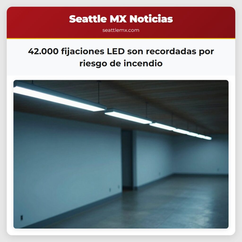 42.000 fijaciones LED son recordadas por riesgo
