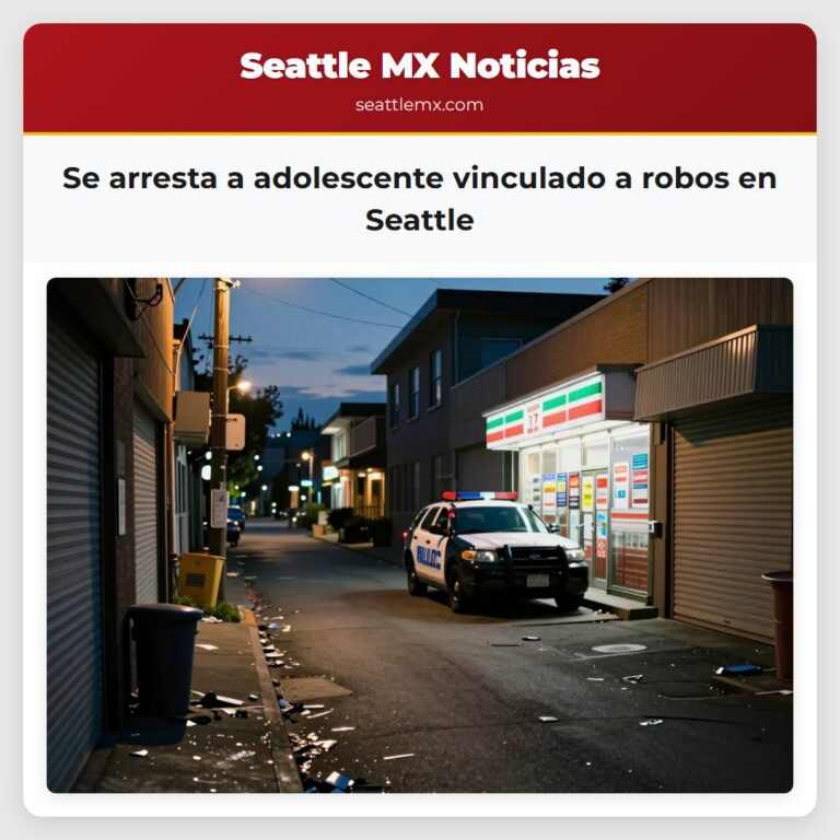 Se arresta a adolescente vinculado a robos en Seattle