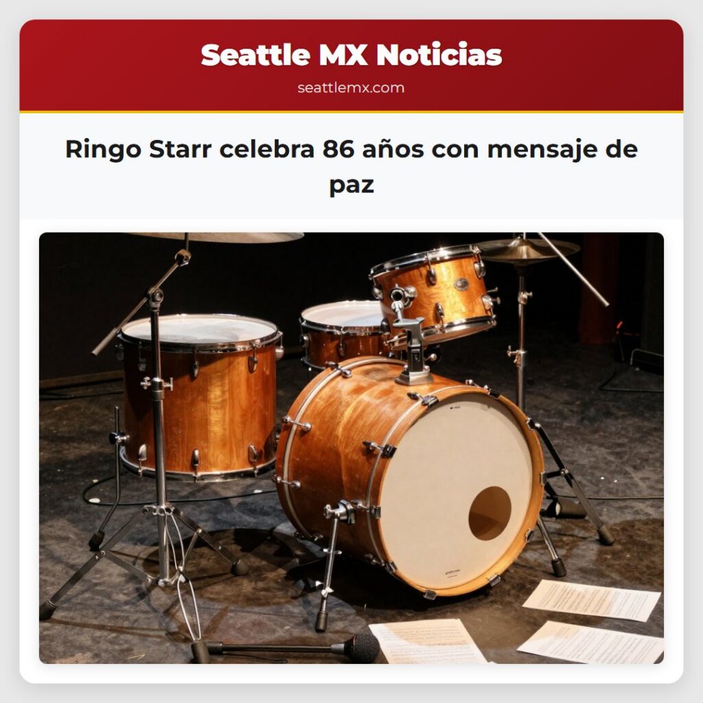 Ringo Starr celebra 86 años con mensaje de paz