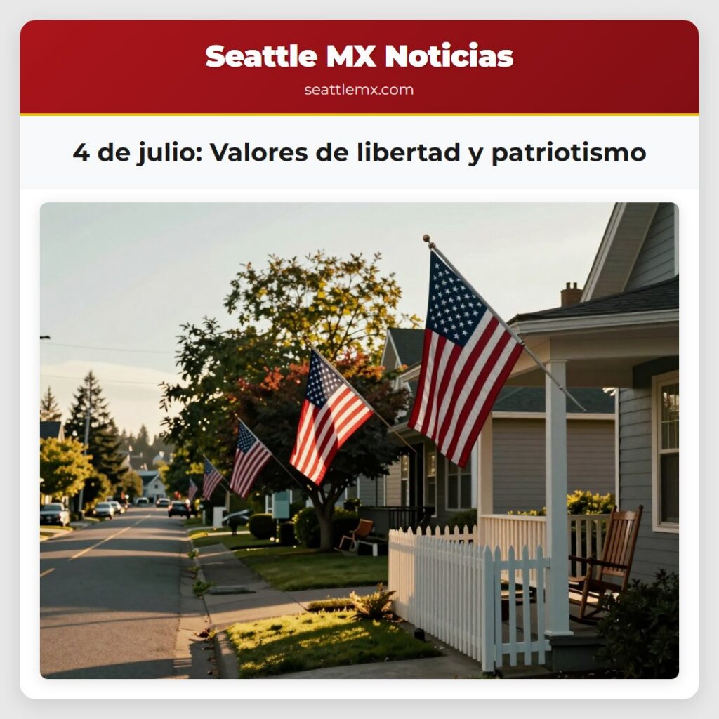4 de julio: Valores de libertad y patriotismo