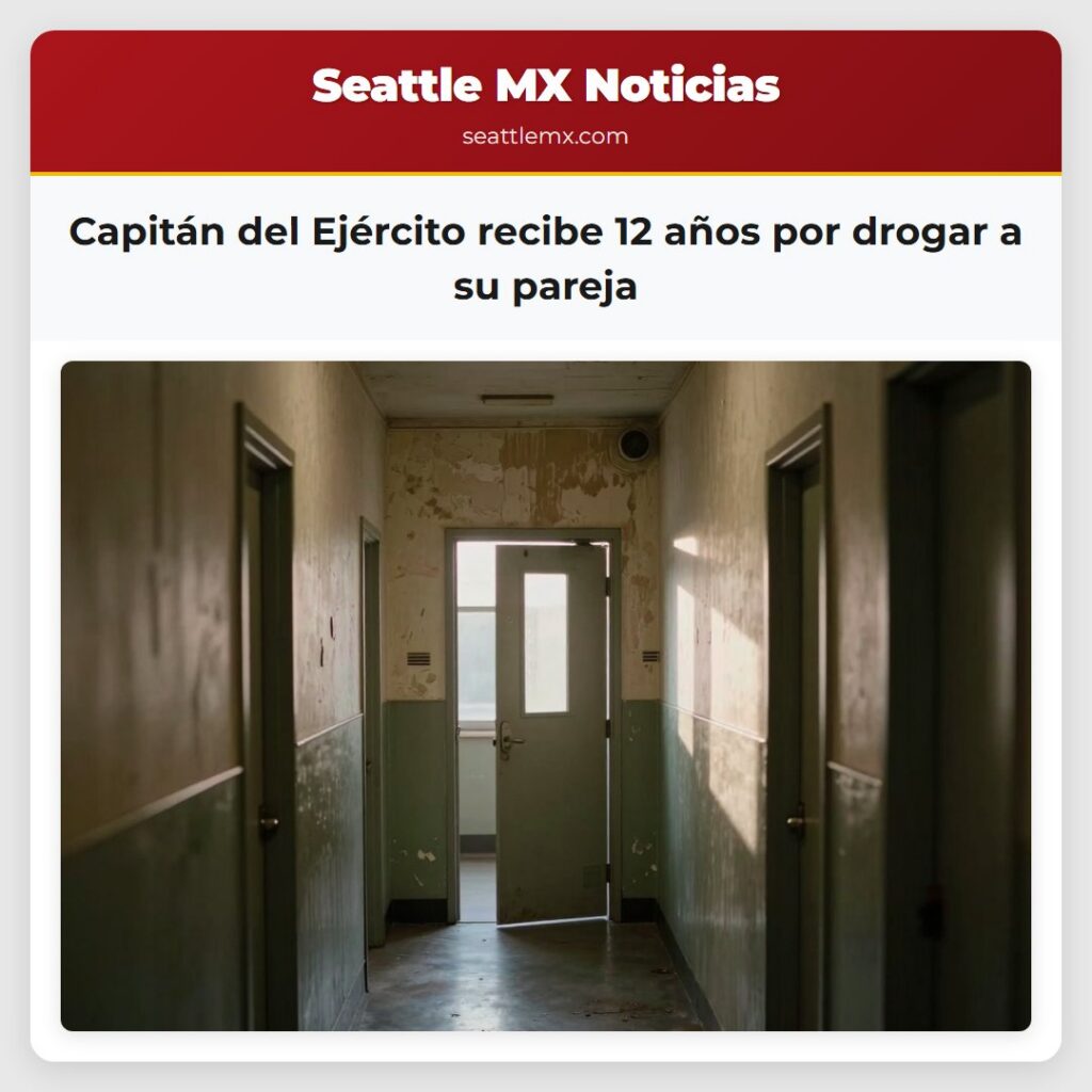 Capitán del Ejército recibe 12 años por drogar a