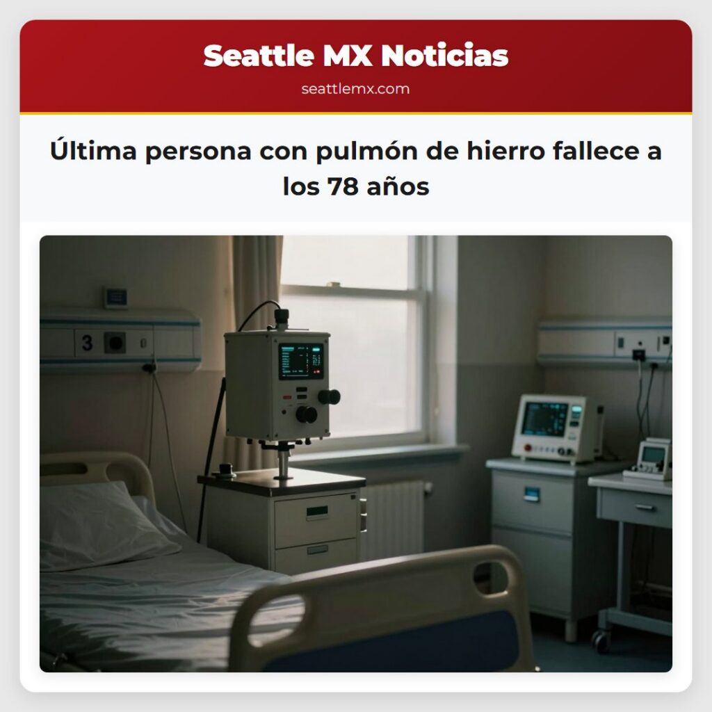 Última persona con pulmón de hierro fallece a los