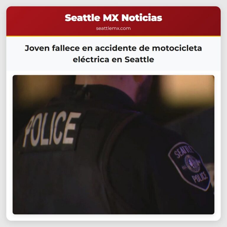 Joven fallece en accidente de motocicleta eléctrica en Seattle