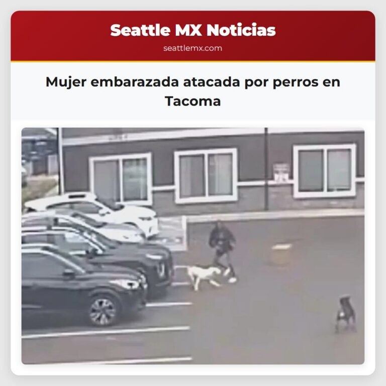 Mujer embarazada atacada por perros en Tacoma