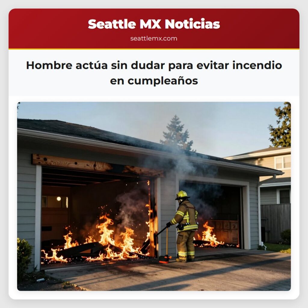 Hombre actúa sin dudar para evitar incendio en