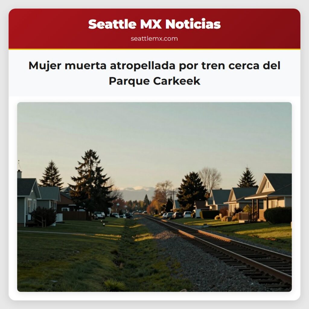 Mujer muerta atropellada por tren cerca del