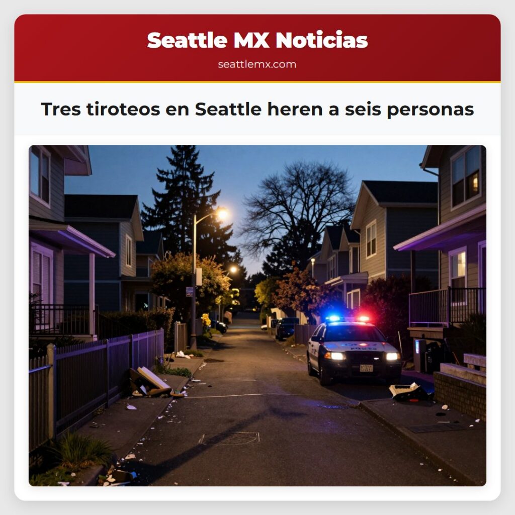 Noticias De Seattle 2 Tres tiroteos en Seattle heren a seis personas