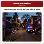 Tres tiroteos en Seattle heren a seis personas