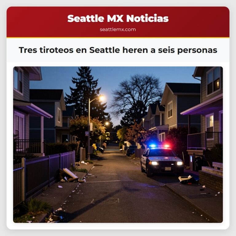 Tres tiroteos en Seattle heren a seis personas